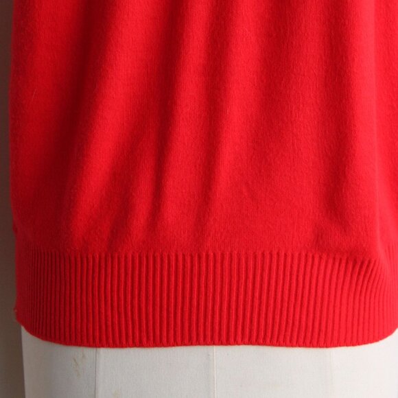 Vintage 1950s Sweater Vest, Martson's Red Orlon V Neck, Size Medium - Picture 10 of 10